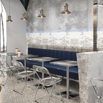 Großhandel B2B Restaurantmöbel aus Edelstahl für Restaurant Sofa